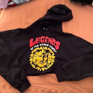 Nickelodeon brand legends of the hidden temple crop hoodie